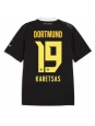 Moške Nogometnih dresov Borussia Dortmund Konstantinos Karetsas #19 Gostujoči 2026-27 Kratki rokavi Moške Nogometnih dresov Borussia Dortmund Konstantinos Karetsas #19 Gostujoči 2026-27 Kratki rokavi